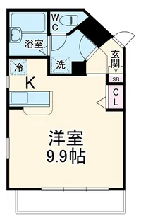 プリュム【3階】の間取り