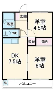 服部ハイツⅢ【3階】の間取り