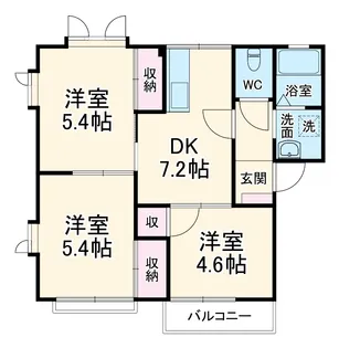 エスポワール湘南 A【2階】の間取り
