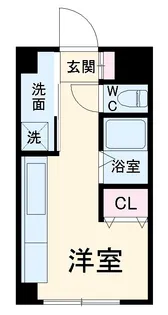 ハイブリッジ11【208号室】の間取り