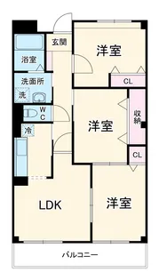 リオン・ツインズⅡ【3階】の間取り