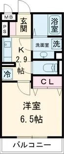 フラット明大前【202号室】の間取り