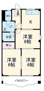 クオリティパレス【3階】の間取り