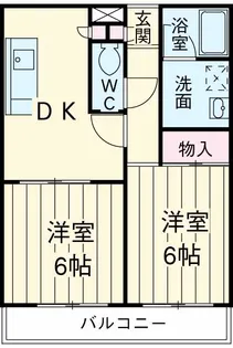 ロイヤルメドウ【1階】の間取り