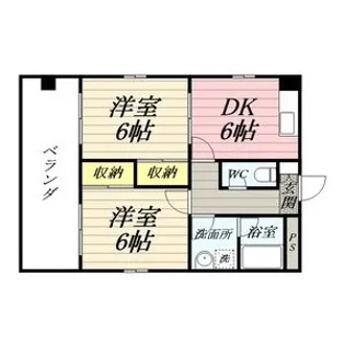 M・HILL’S30【2B号室】の間取り