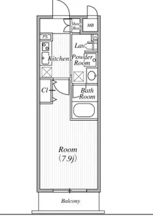 ル・エル・ブラン【1階】の間取り