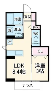 ヴィラ ベアテ【1階】の間取り