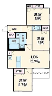HaLeLea【2階】の間取り