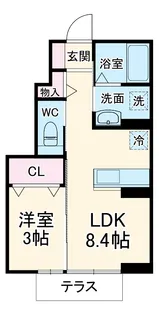 ヴィラ ベアテ【1階】の間取り