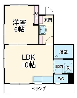 フレグランス七宝2番館【201号室】の間取り