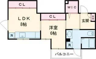 グリーンパス奥沢【1階】の間取り