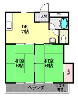 荒川マンション【101号室】の間取り