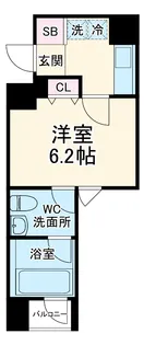 アーバンフラッツ四条西洞院【3階】の間取り