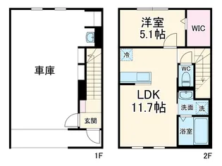 Inframince Edge【1階】の間取り