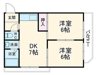 エリータ守口【2階】の間取り