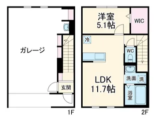 Inframince Edge【1階】の間取り