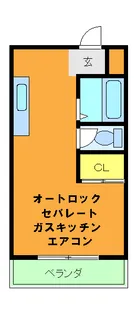 グロリアハイツ【106号室】の間取り