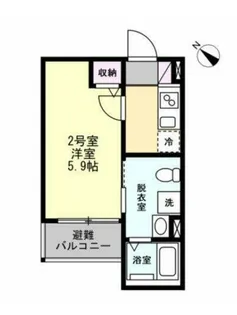 ベイルームフルリール相模大野【202号室】の間取り