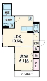 パラディーゾ湘南【2階】の間取り