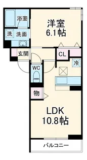 パラディーゾ湘南【3階】の間取り