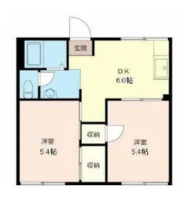 スカイハイツ村田【1階】の間取り