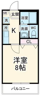 キャメルこの花土呂町【1階】の間取り