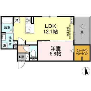 ニューヴィレッジII【2階】の間取り