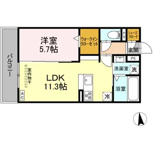 ニューヴィレッジⅡ【2階】の間取り