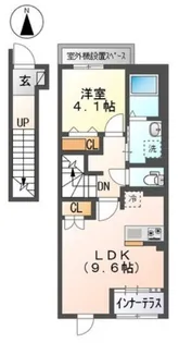 ラフィーネポルテ【2階】の間取り