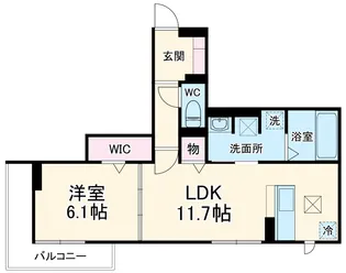 ルヴィータ本陣【1階】の間取り