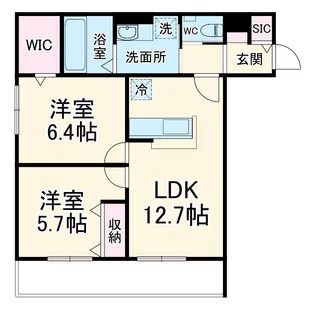 フィカーサ柏の葉【1階】の間取り