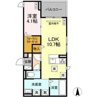 ルヴィータ本陣【3階】の間取り