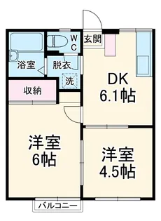 エステートピア原4【0106号室】の間取り