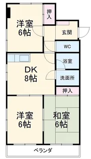 第2マルヤスハイツ【303号室】の間取り