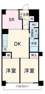 大倉山パークハイツ【218号室】の間取り