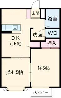 ハイツラフィーネ【101号室】の間取り