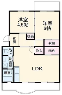 ヒルサイドシティⅠ【3階】の間取り