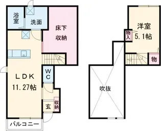 リベルタ【101号室】の間取り
