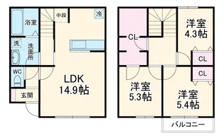 Casa海山道(仮称)【101号室】の間取り