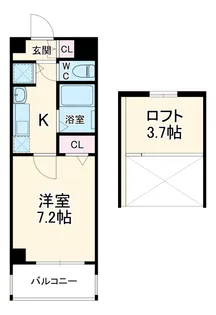 ベレーサ金山【7階】の間取り