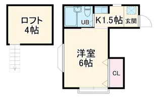 クレストアサカⅡ【2階】の間取り