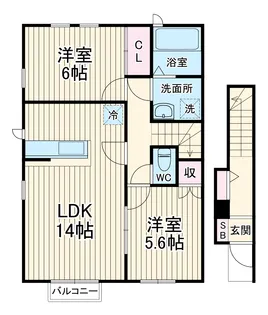 グリーンフォレスト【2階】の間取り