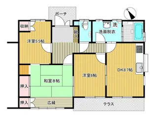 住吉町4丁目戸建1階【1階】の間取り
