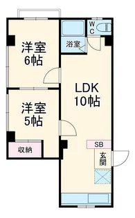 サンフラット亥鼻【3階】の間取り