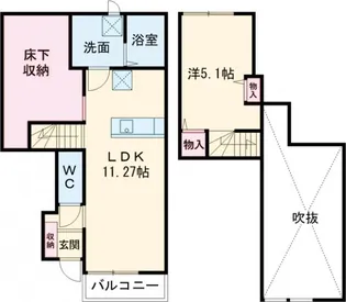 リベルタ【1階】の間取り