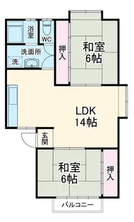 コーポ加藤【1階】の間取り