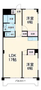 グランメール戸田【2階】の間取り
