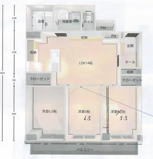 練馬クリスタルビル【401号室】の間取り