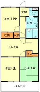 ミサトピア北山【1階】の間取り
