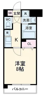 アーバンフラッツ八王子みなみ野【1階】の間取り